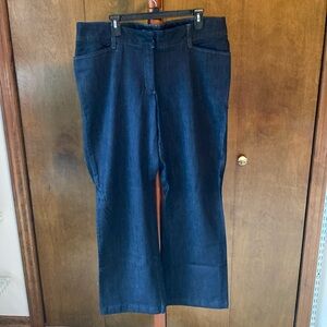 Dark wash trouser jeans